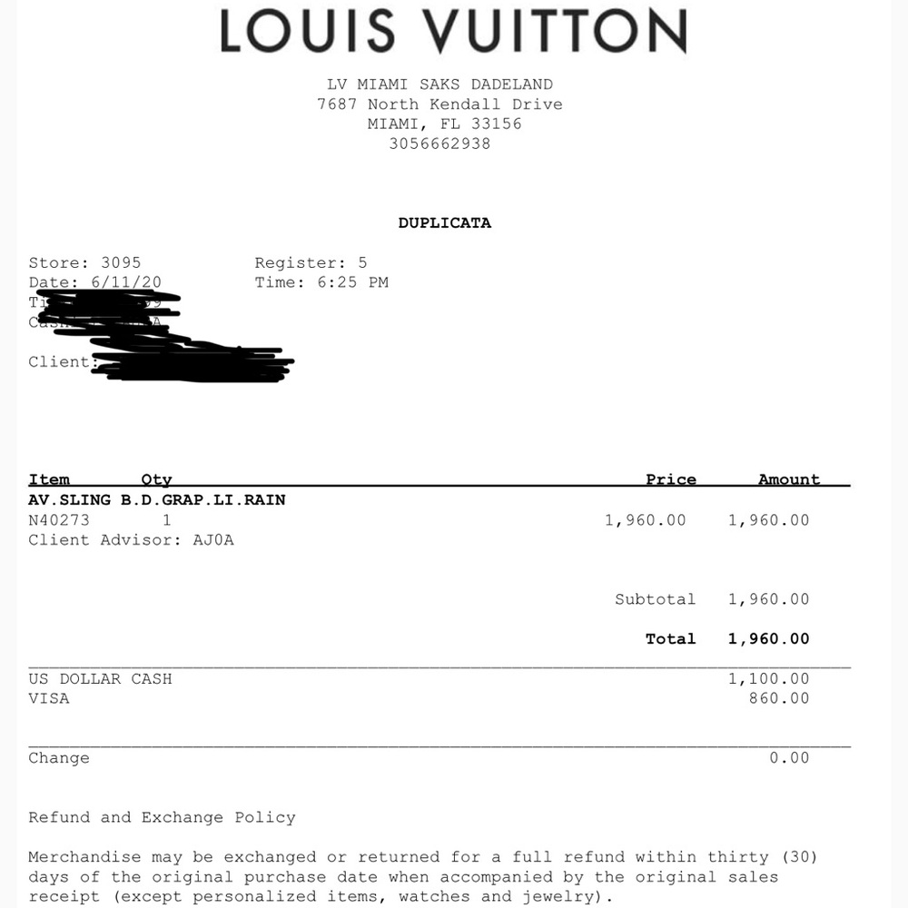 Louis Vuitton Damier Sling Bag - Picture 2 of 4